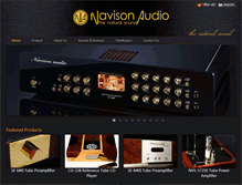 Tablet Screenshot of navisonaudio.com